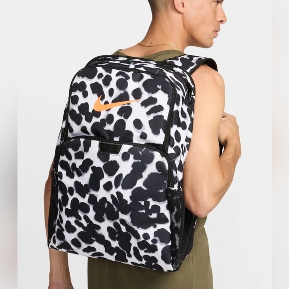 cheetah print backpack nike